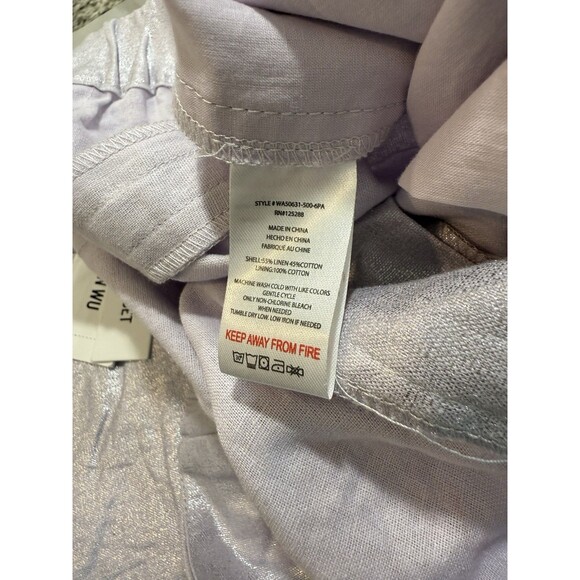 Jason Wu Lavender 2 Piece Wide Leg Pleated Pant Bow Crop Top NWT $425 Medium - Picture 11 of 14